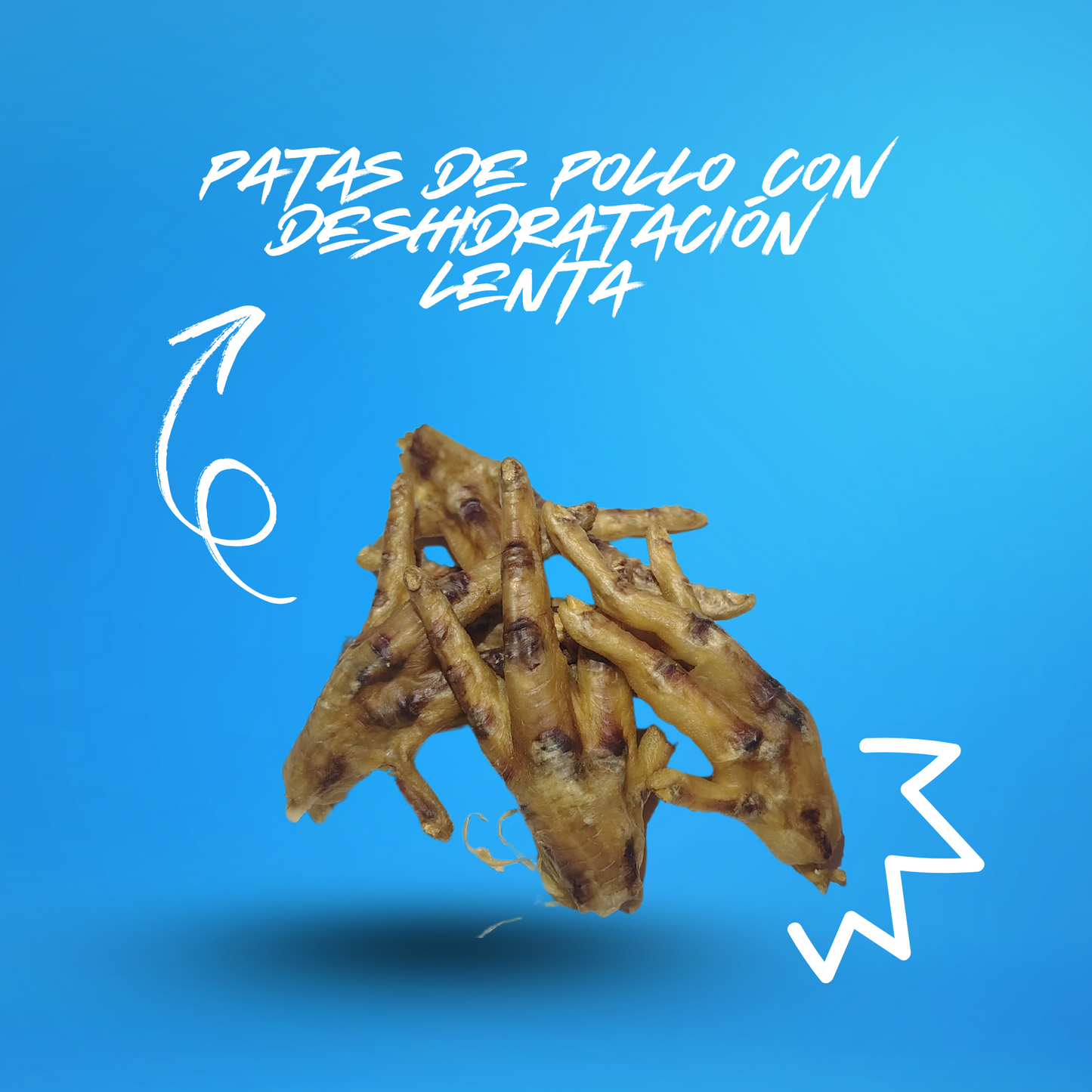 🦴 Patitas de Pollo deshidratadas.