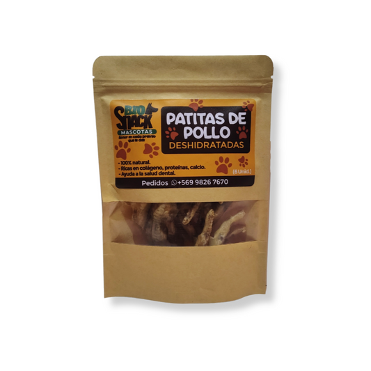 🦴 Patitas de Pollo deshidratadas.
